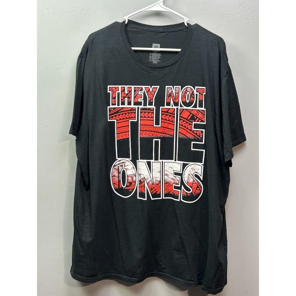 WWE Shirt Mens 2XL Black They Not The Ones Graphic Tee Back Hit Wrestling 2022